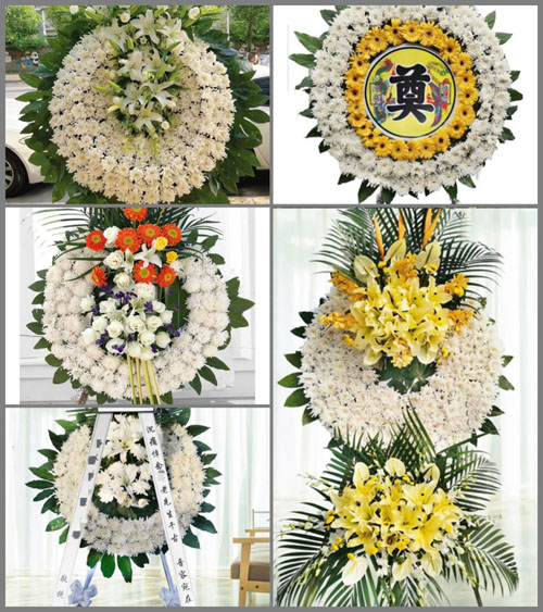 山东青岛平度市明村镇大小河子村花圈速递
